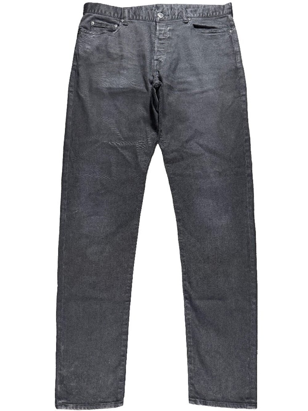 John Elliott Slim Fit Button Fly The Cast 2 Black Stretch Denim Jeans mens 37x36